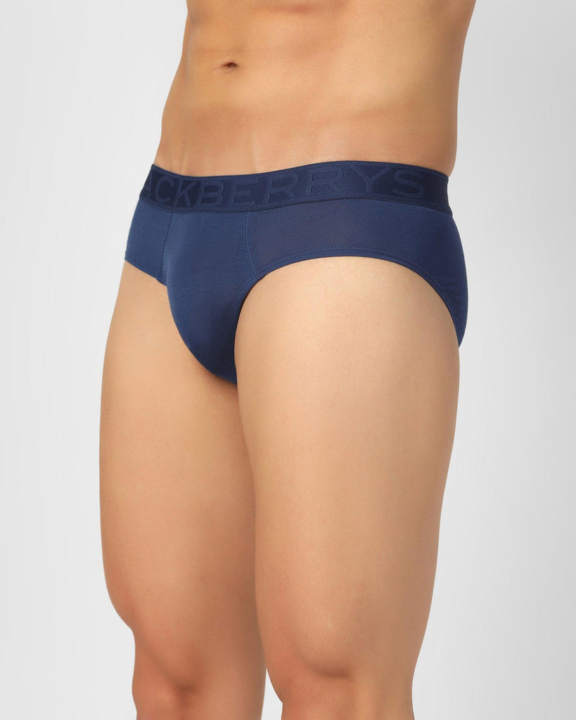 Royal Blue Solid Brief - Russel