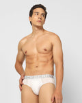 Regular Fit Brief In White (Russel) - Blackberrys