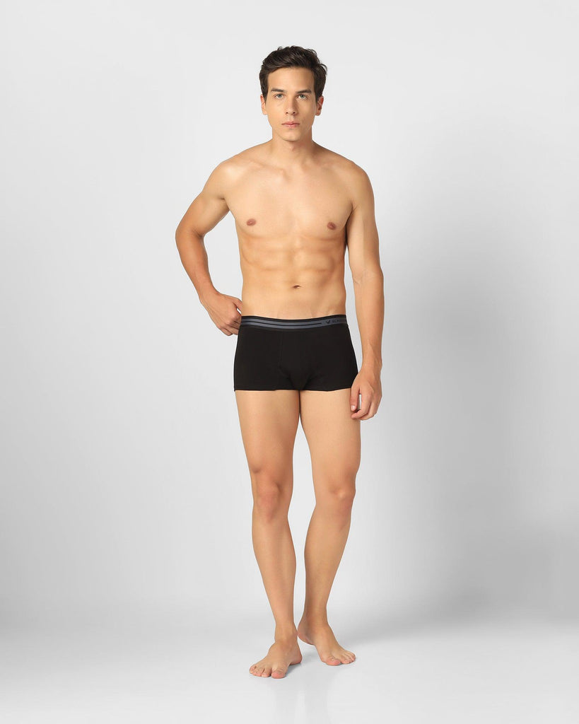 Cotton Black Solid Trunk - New Bofi