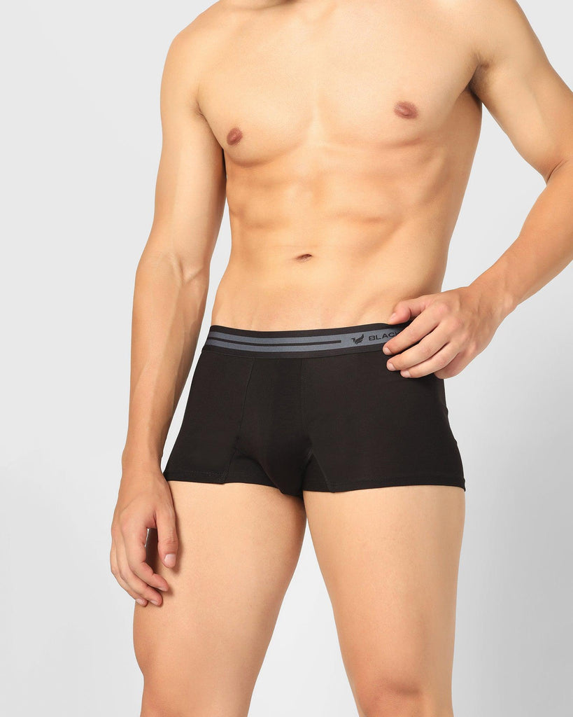 Cotton Black Solid Innerwear - New Bofi