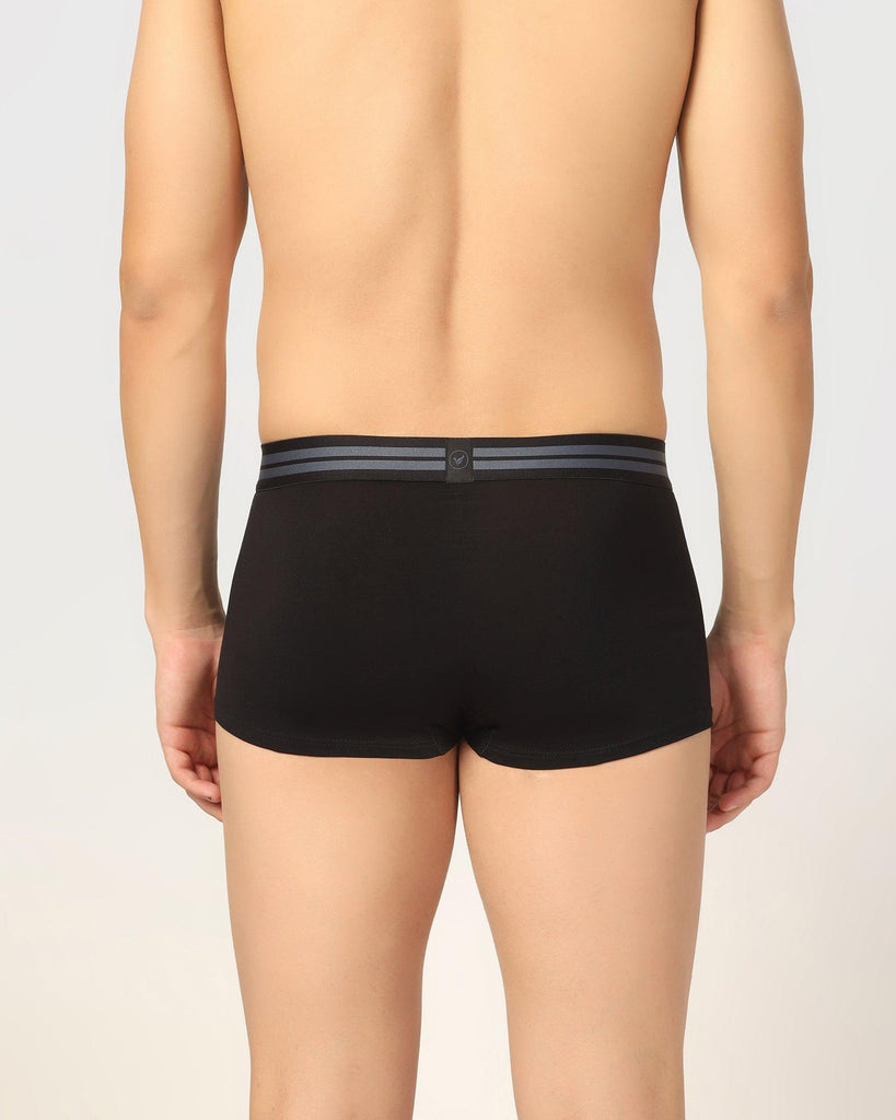 Cotton Black Solid Trunk - New Bofi