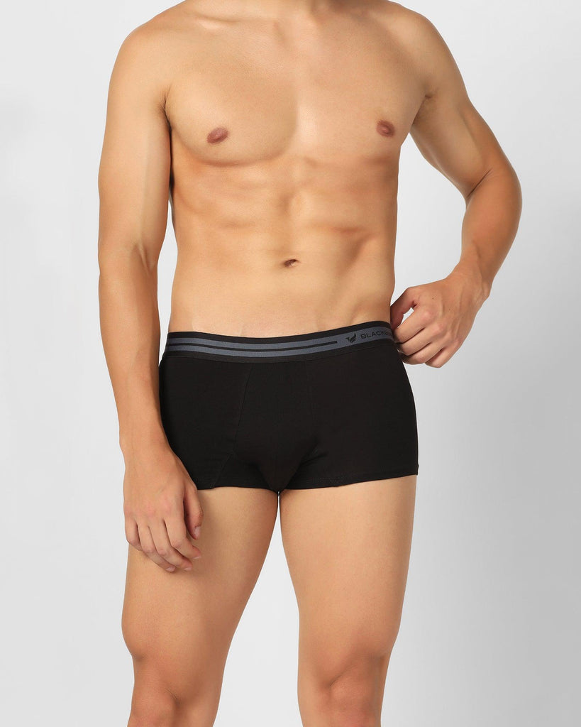 Cotton Black Solid Innerwear - New Bofi