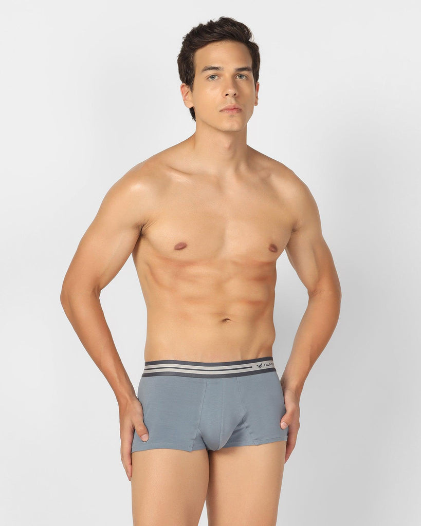 Cotton Dusk Blue Solid Innerwear - New Bofi