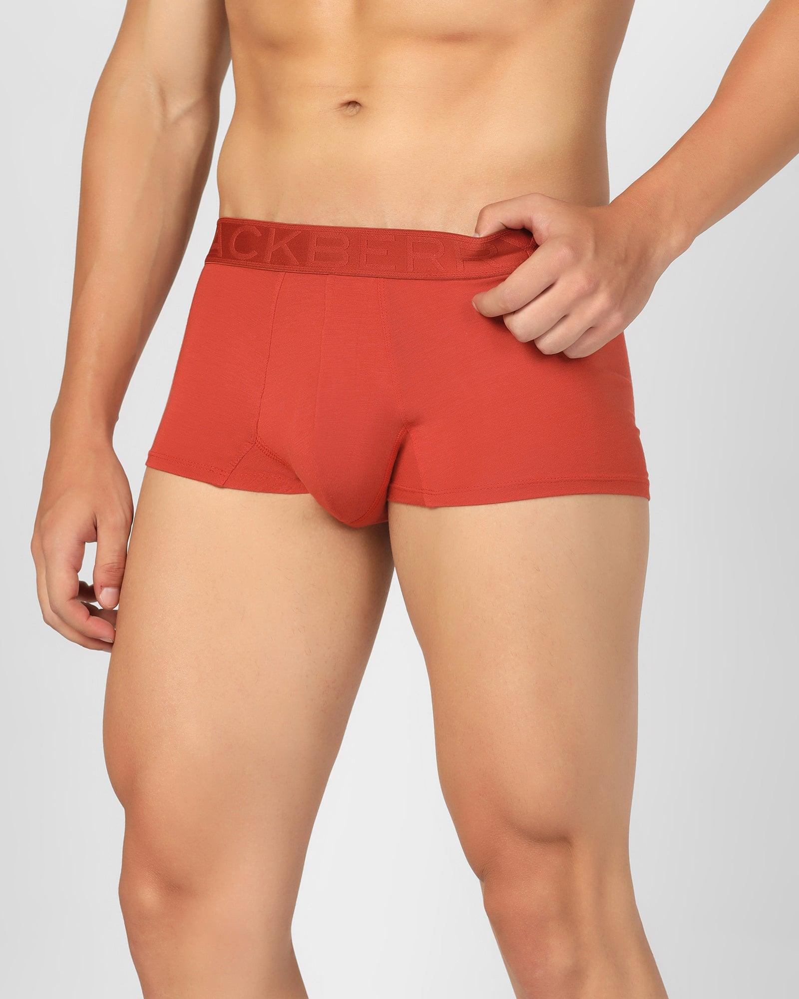 Regular Fit Trunk In Red Orange (Roman) - Blackberrys