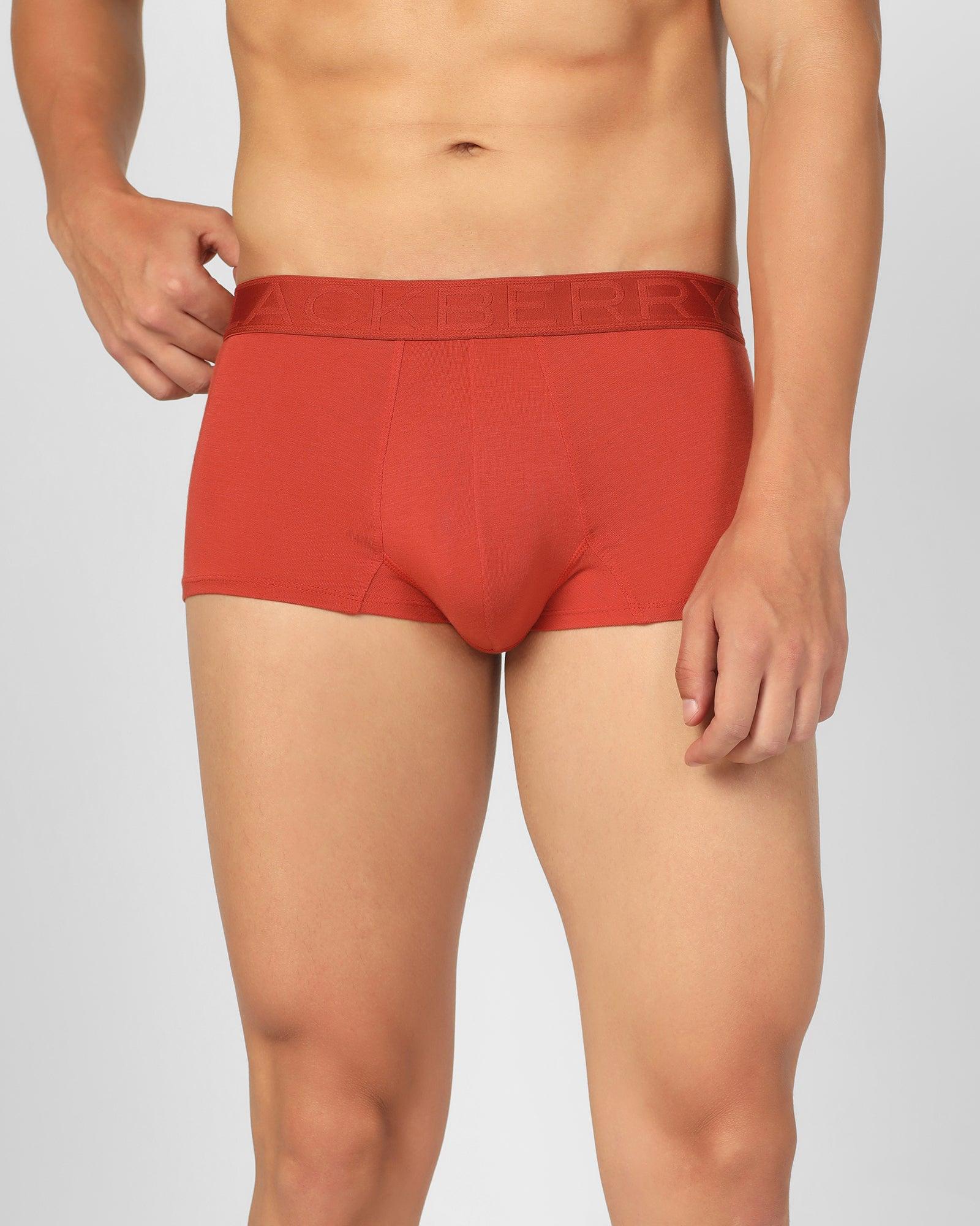 Regular Fit Trunk In Red Orange (Roman) - Blackberrys