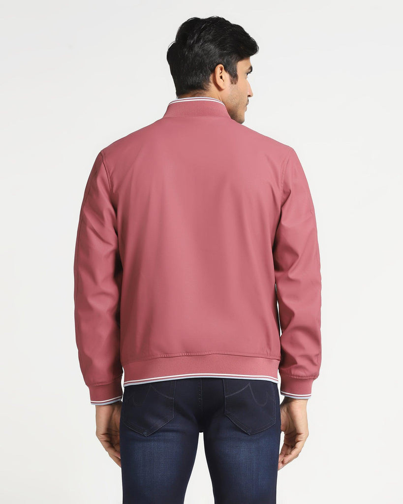 Reversible Wine Solid  Zipper Jacket - Kevin