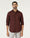 Rust Linen Solid Shirt - Konrad