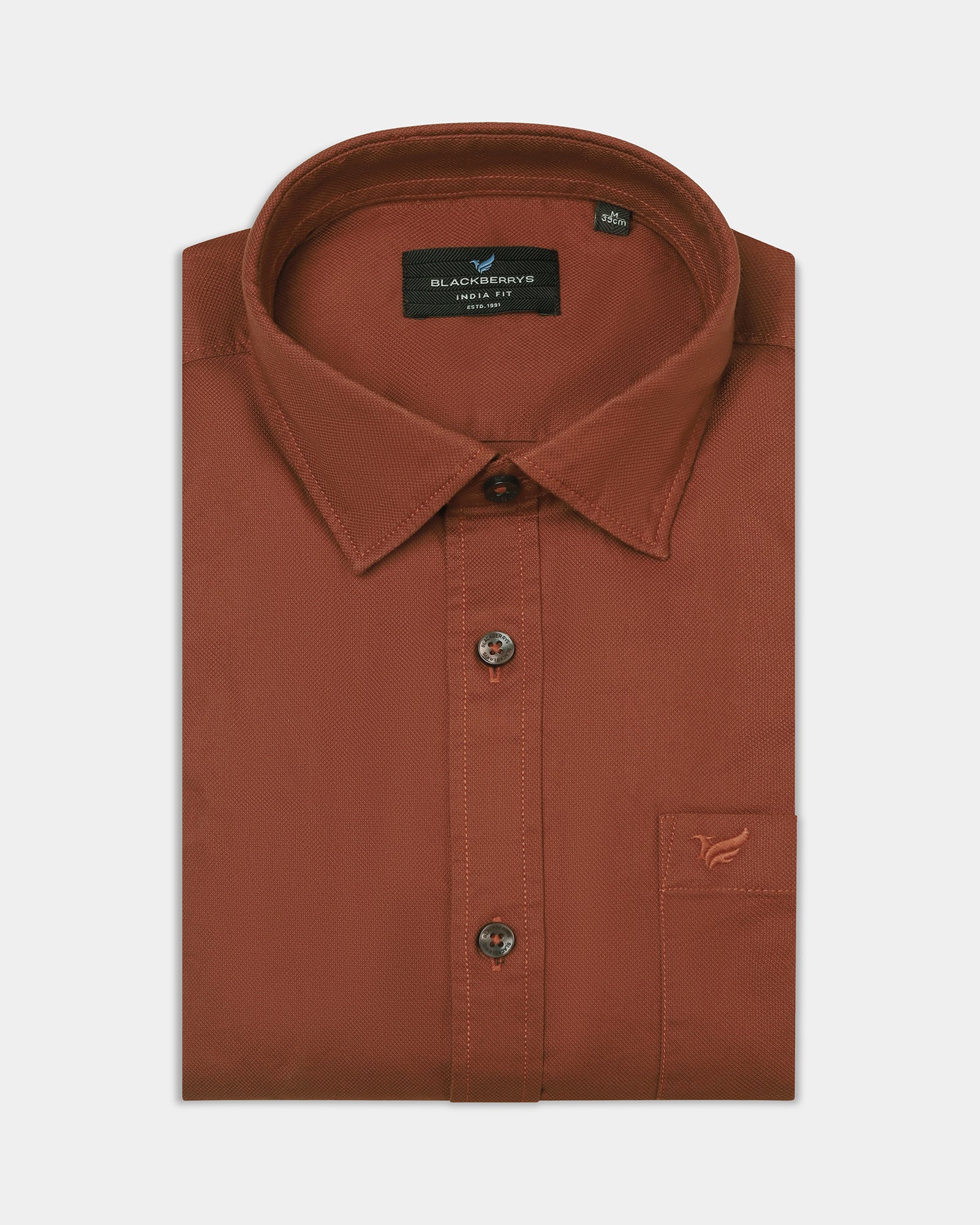 Rust Printed Shirt - Gebbew