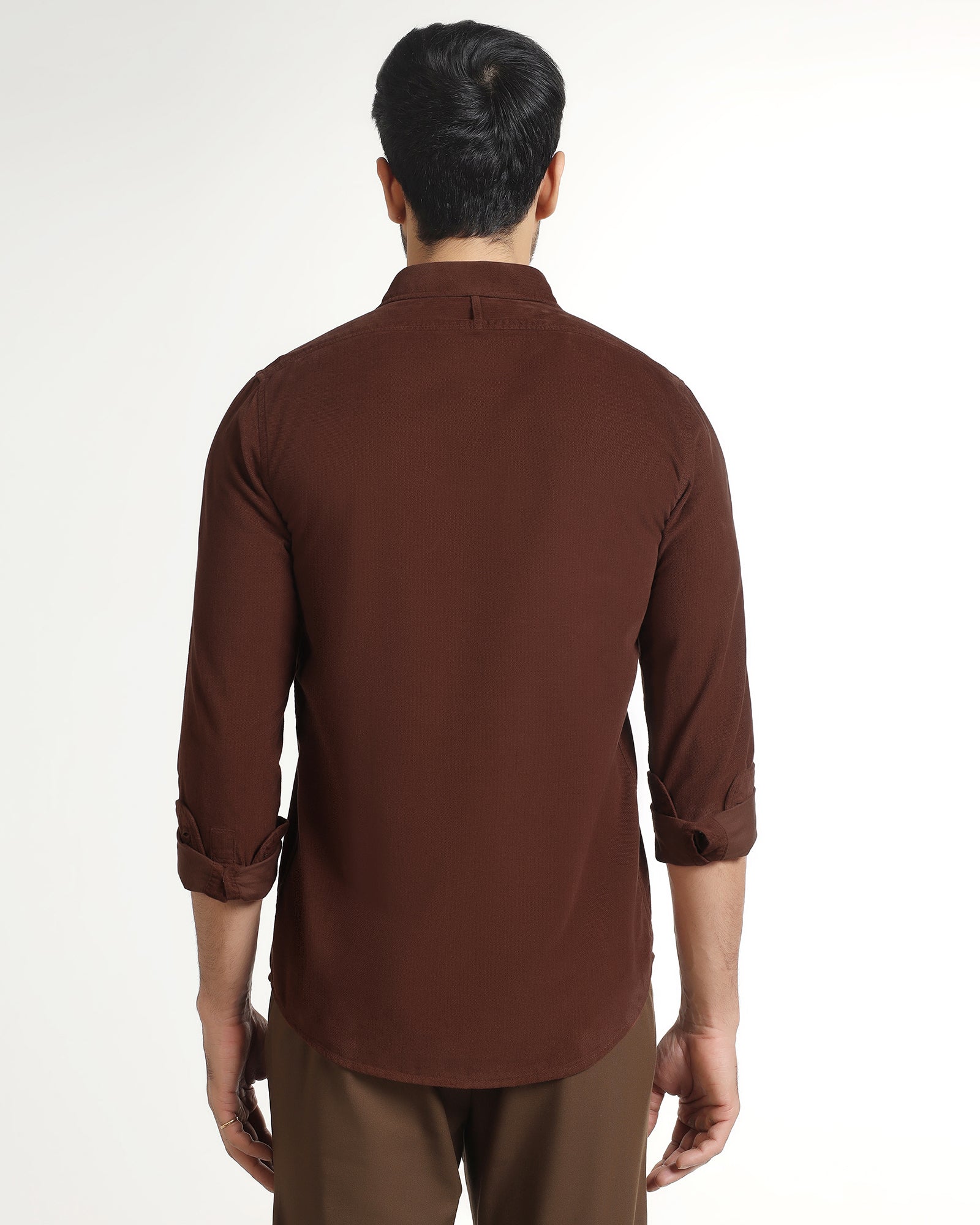 Rust Solid Shirt - Tevez