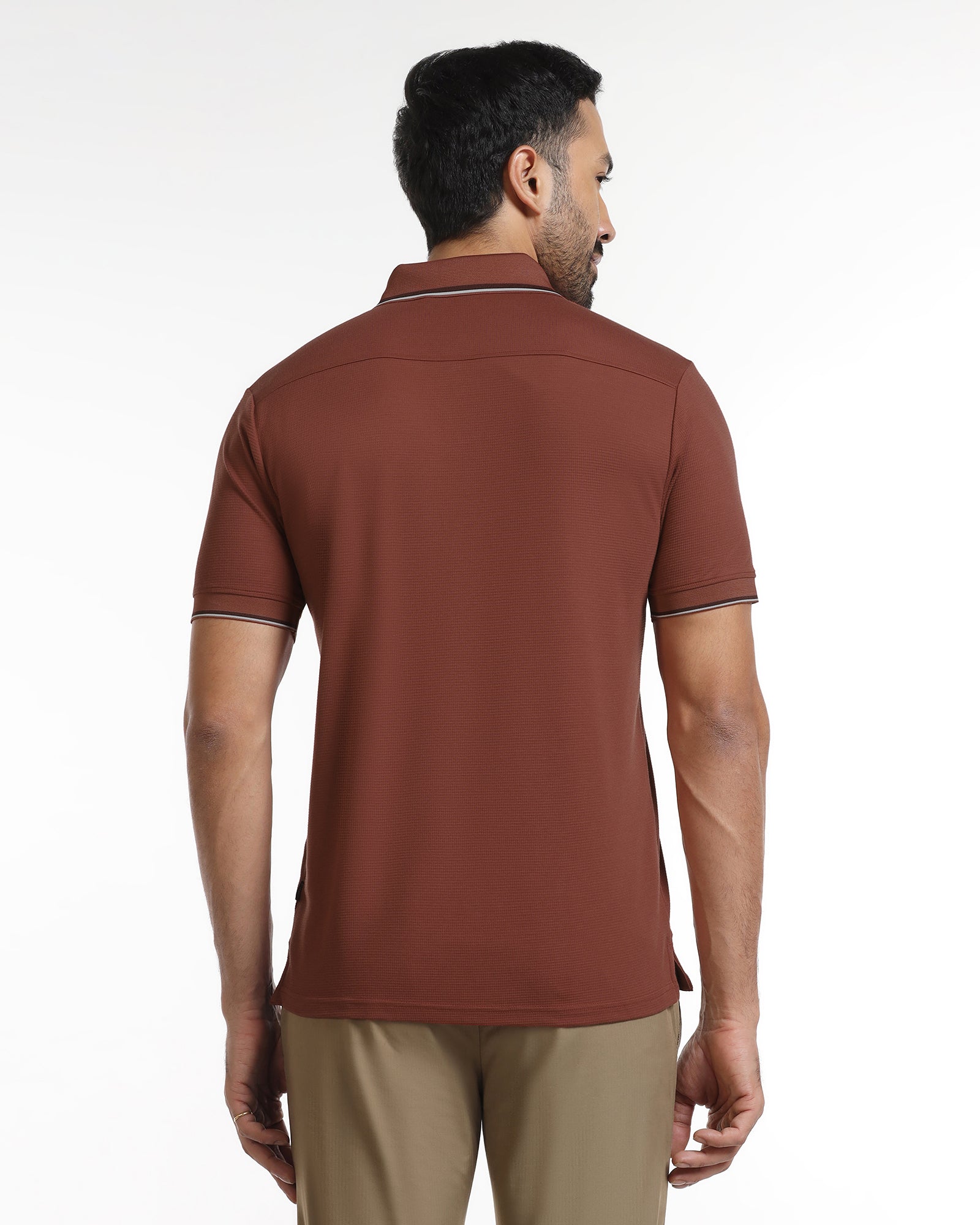 Rust TechPro Textured Polo - Titan