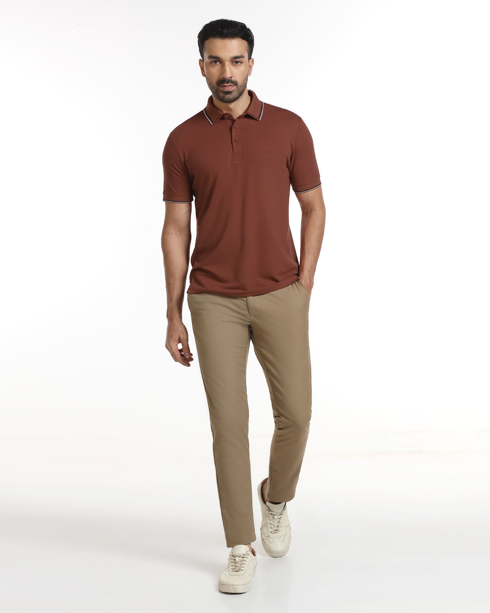 Rust TechPro Textured Polo - Titan