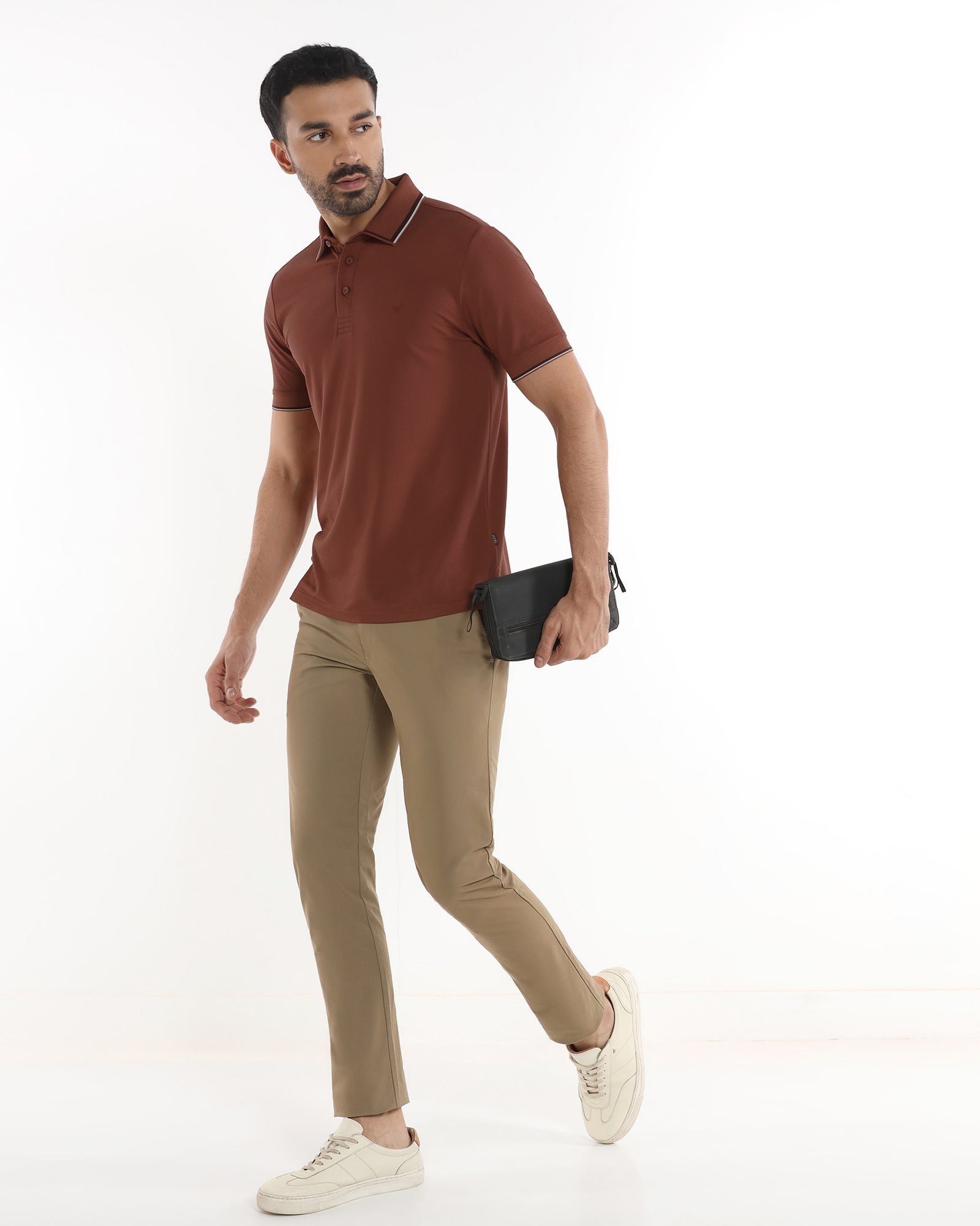 Rust TechPro Textured Polo - Titan