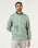 Sage Green Crew Neck Solid Sweatshirt - Eve
