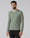 Sage Green Crew Neck Solid T-Shirt - Timber