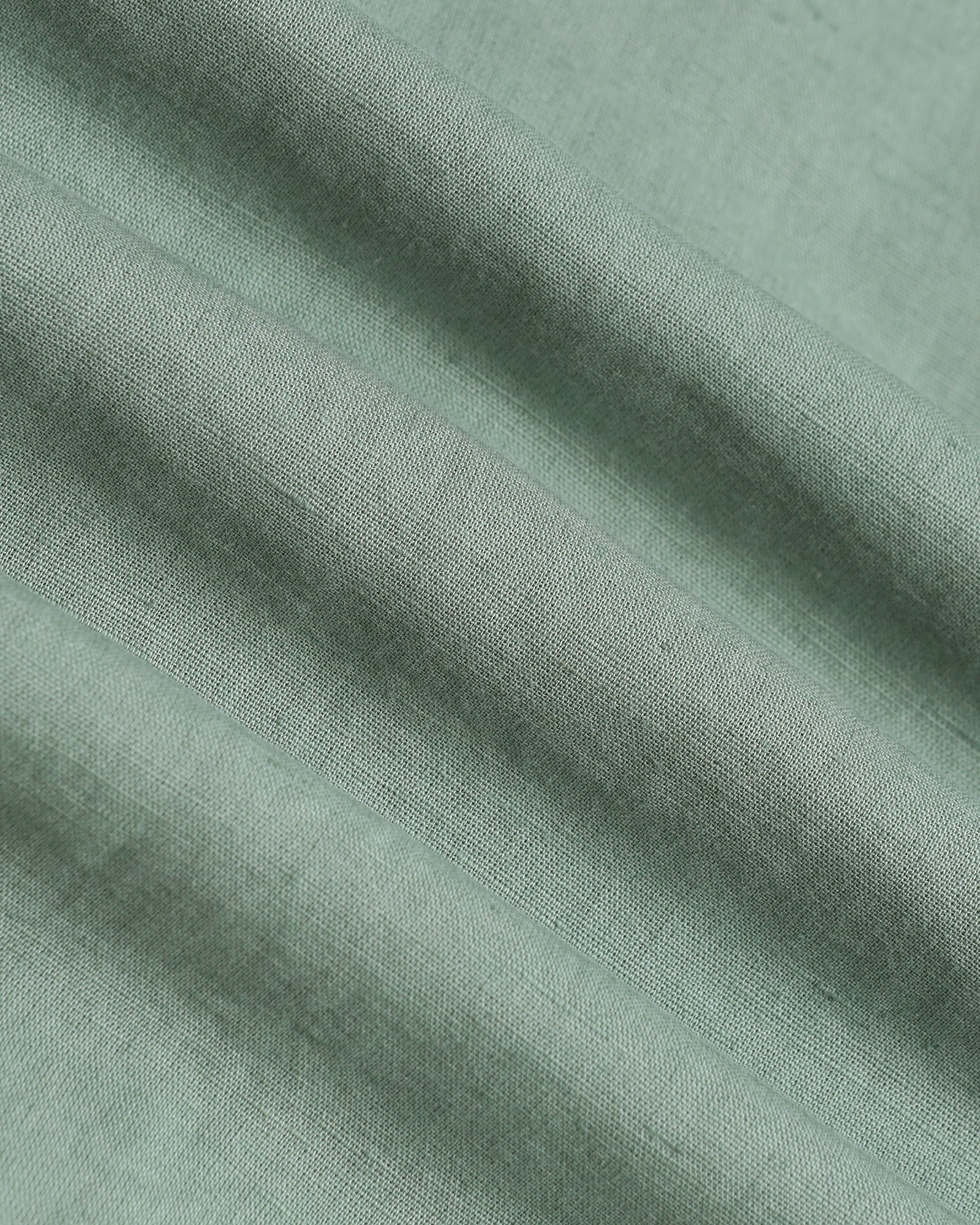 Sage Green Linen Solid Shirt - Salmon