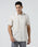 Sage Green Half Sleeve Linen Stripe Shirt - Junel