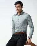 Sage Green Non Iron Solid Shirt - Liviya