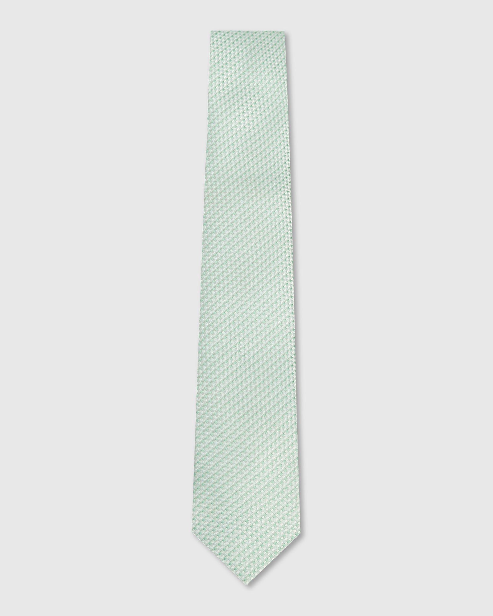 Sage Green Silk Jacquard Tie - Wyn
