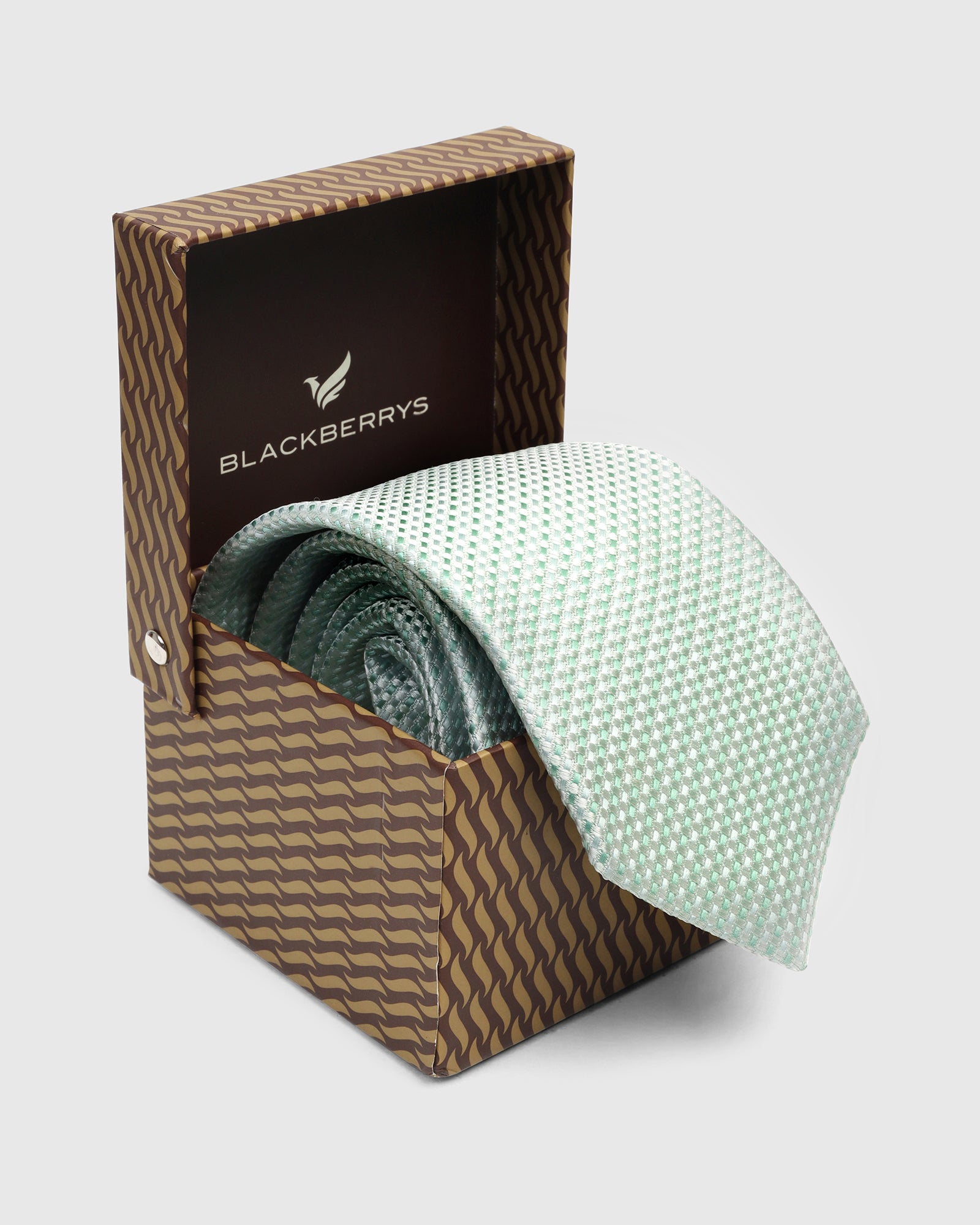 Sage Green Silk Jacquard Tie - Wyn