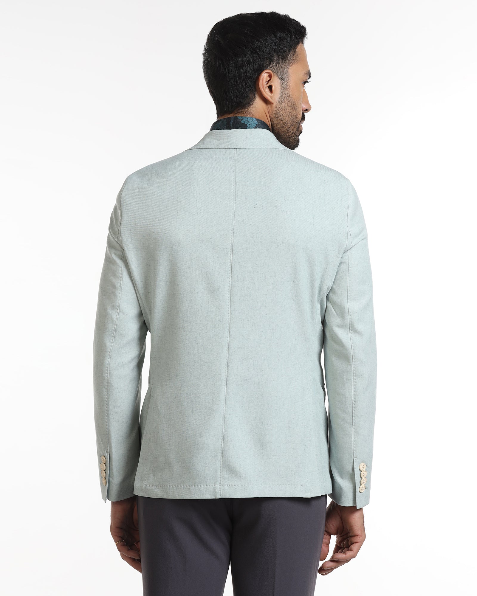 Sage Green Solid Blazer - Absinthe