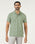 Sage Green Printed Polo - Maze