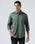 Sage Green Textured Shirt - Nuvan