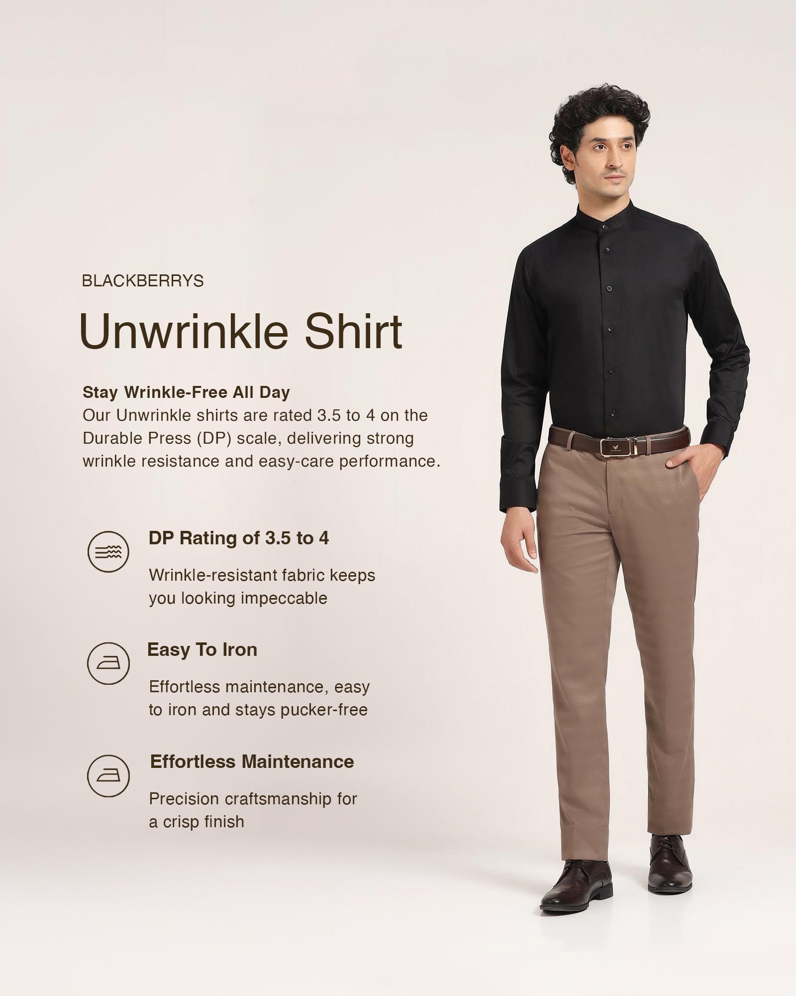 Must Haves Formal Black Solid Shirt - Sailor