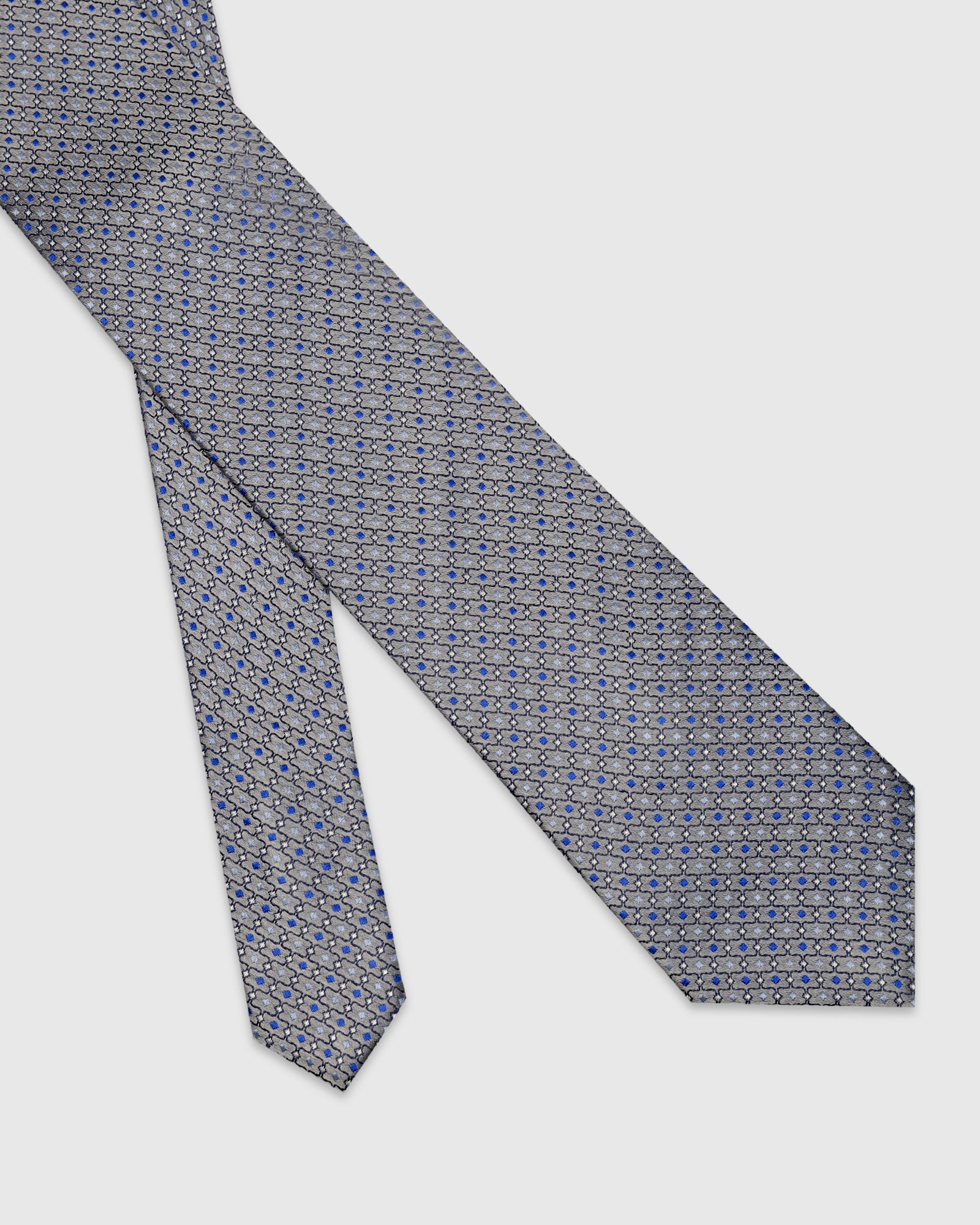 Silk Sky Blue Jacquard Tie - Vaiga