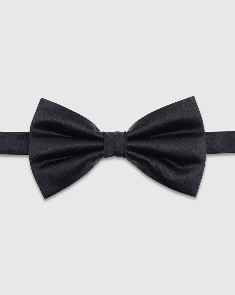 Black Solid Bow Tie - Tarmar