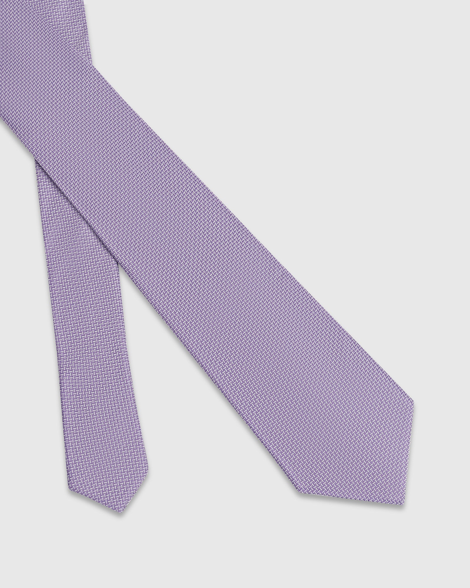 Silk Light Purple Jacquard Tie Light