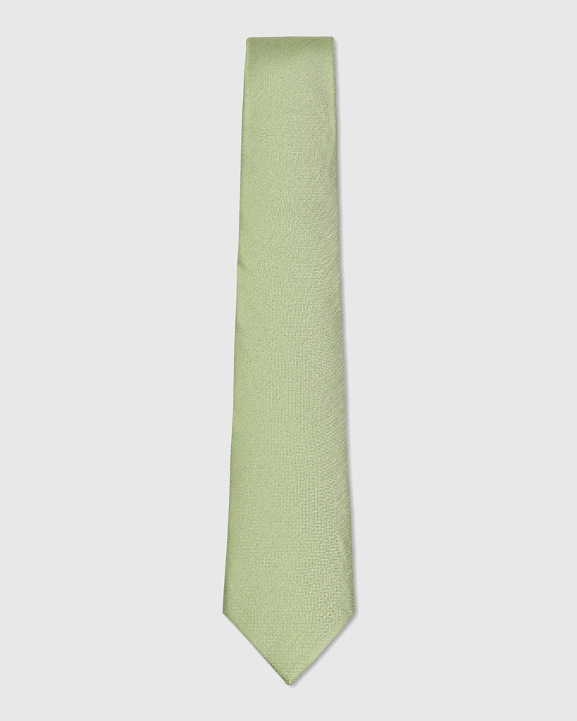 Silk Moss Green Printed Tie - Umeko