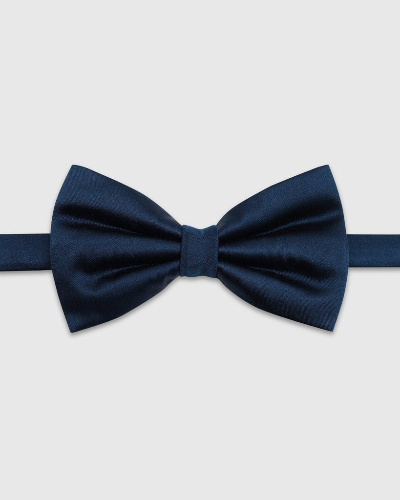 Navy Solid Bow Tie - Tarmar