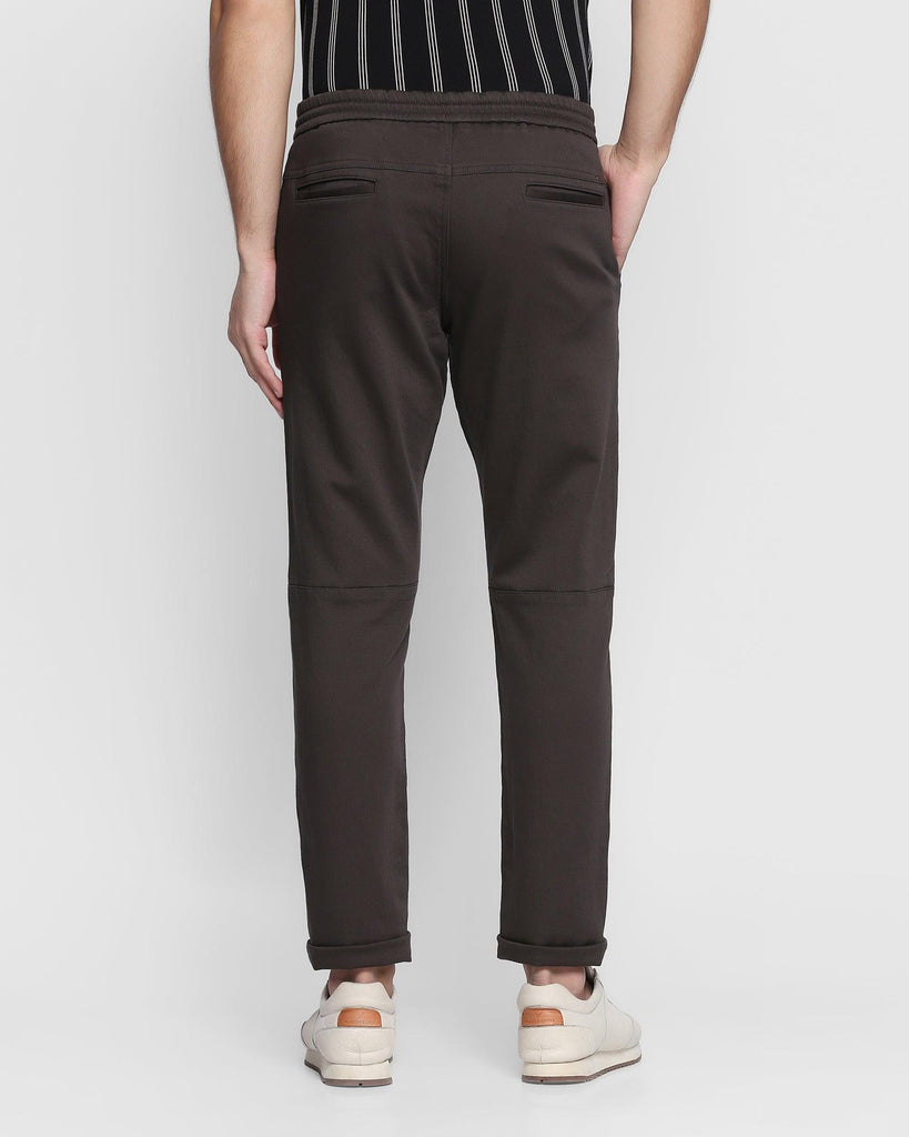 Super Slim Phoenix Casual Dark Grey Textured Khakis - Skin