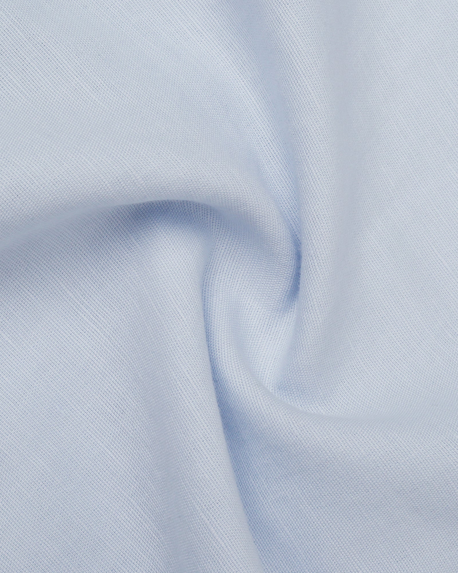 Sky Blue Half Sleeve Linen Solid Shirt - Cleo