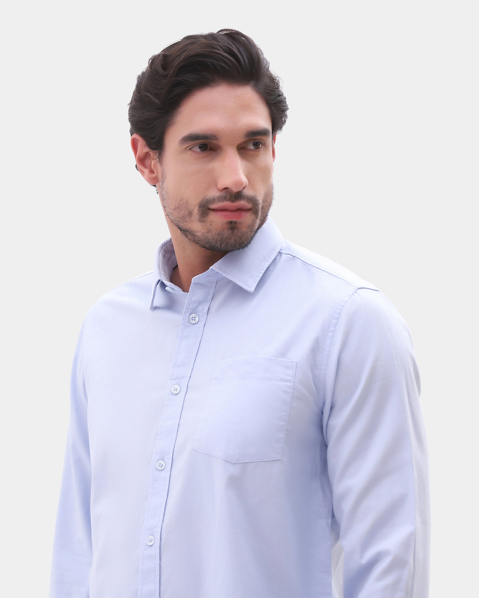 Sky Blue Printed Shirt - Gebbew