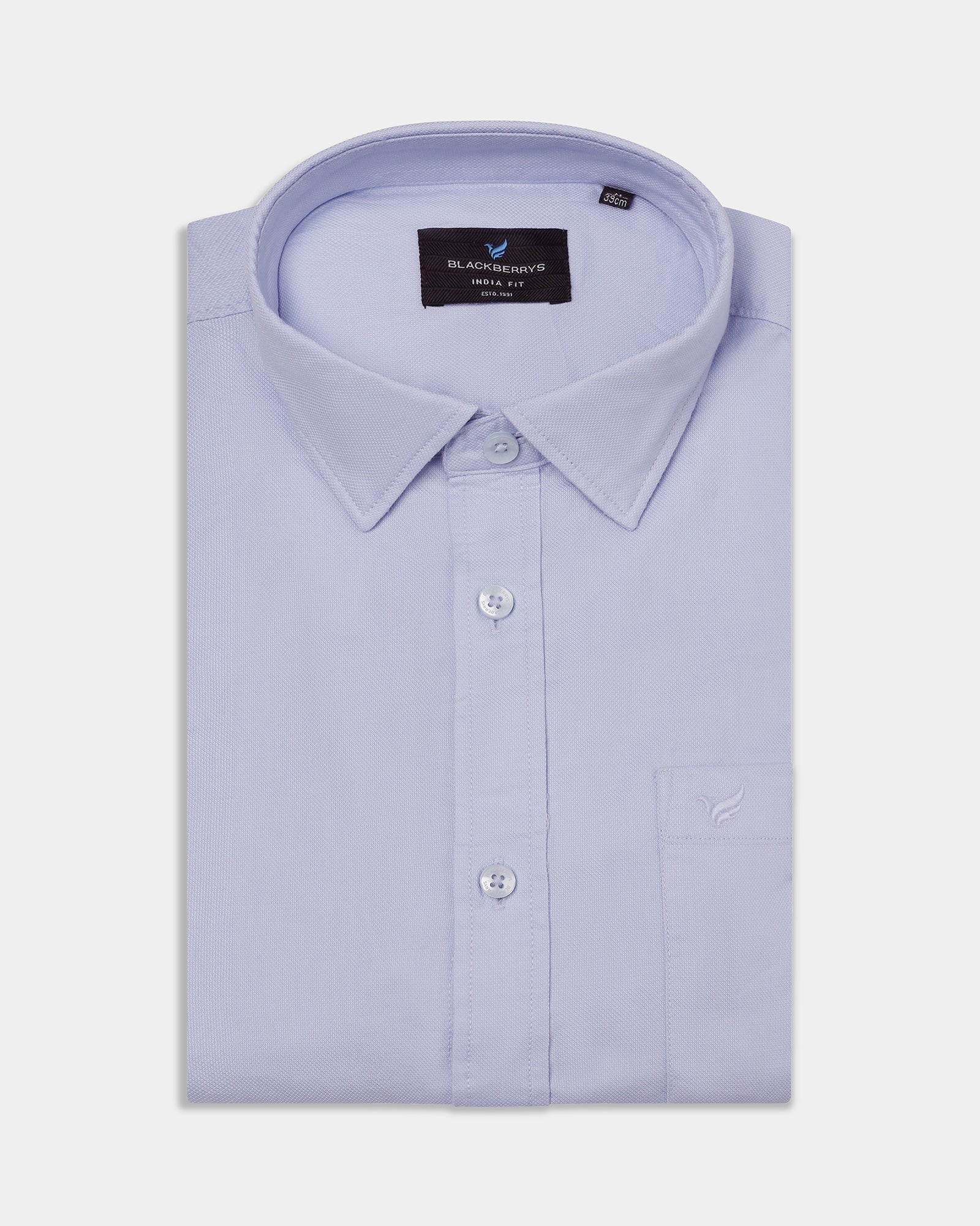 Sky Blue Printed Shirt - Gebbew