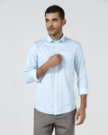 Sky Blue Printed Shirt - Sarol