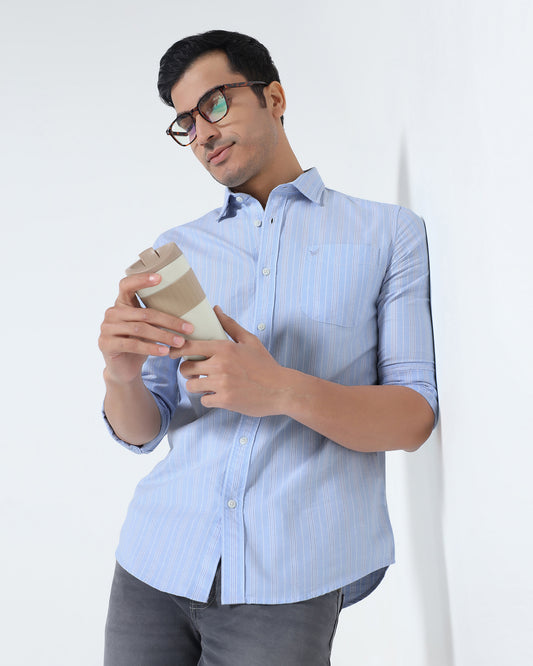 Sky Blue Stripe Shirt - Jorda