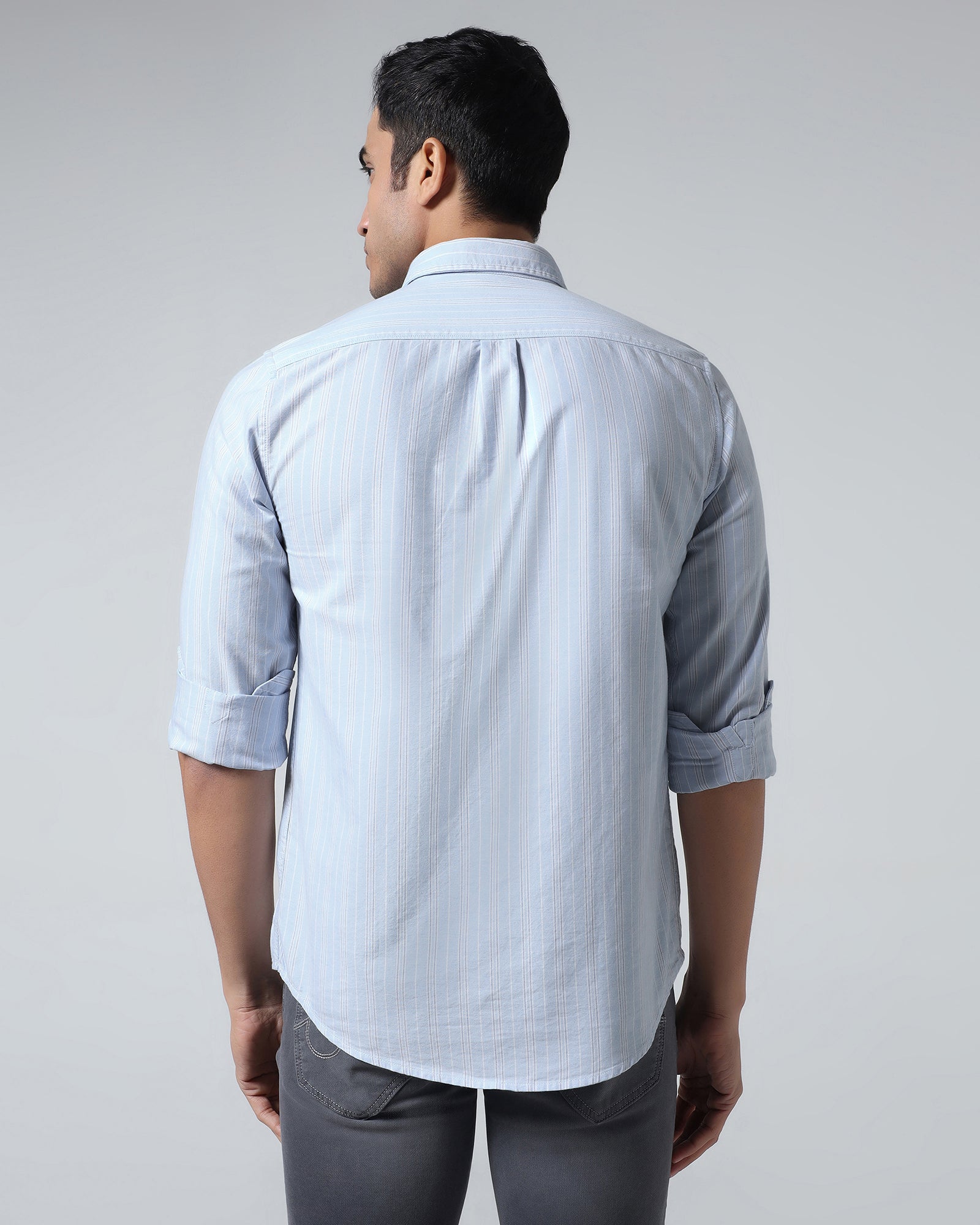 Sky Blue Stripe Shirt - Jorda
