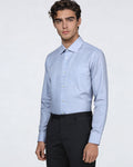 Sky Blue Textured Shirt