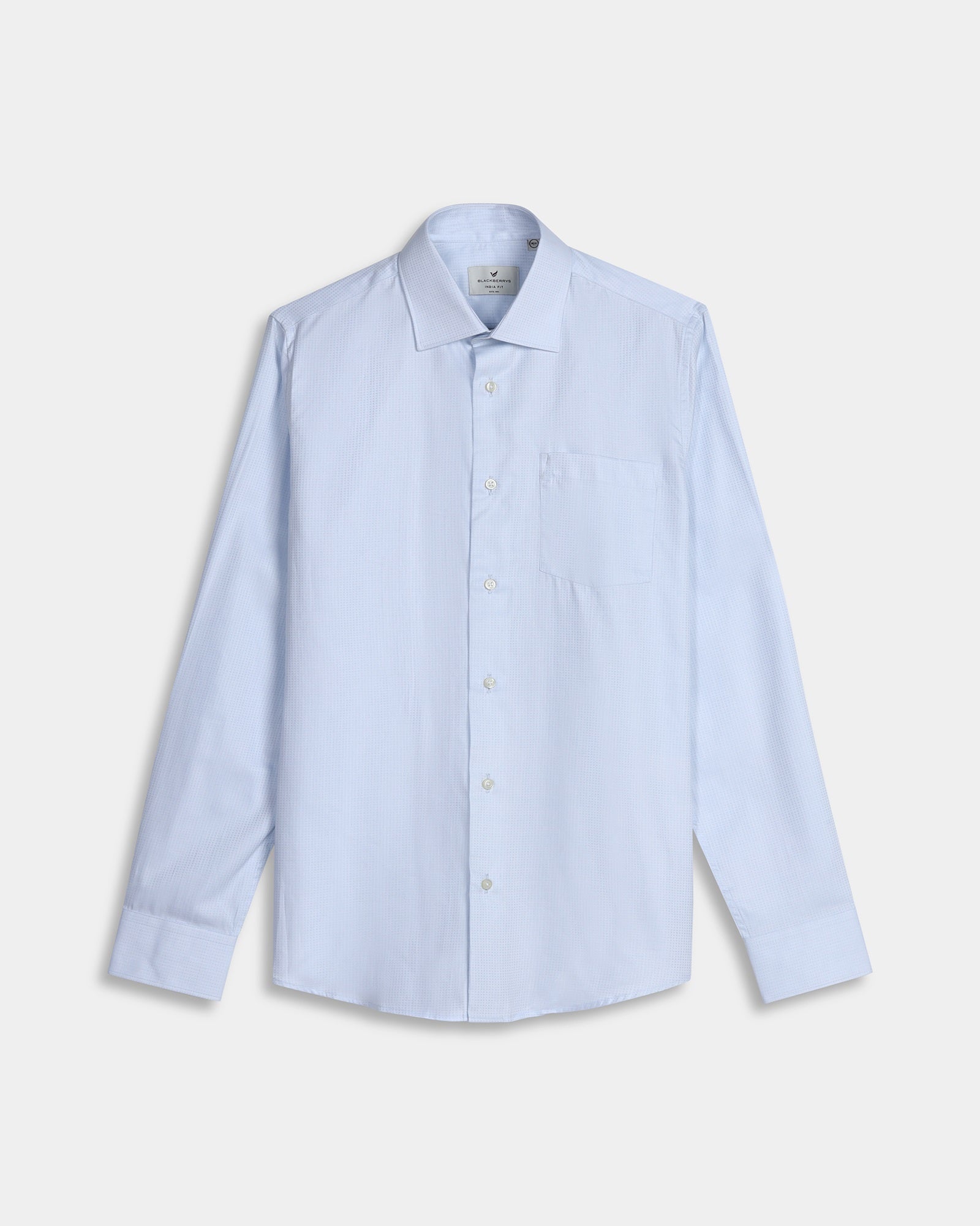 Sky Blue Textured Shirt