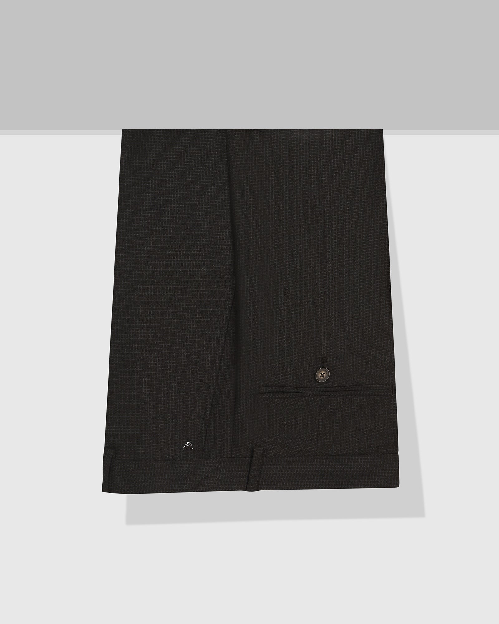 Slim Comfort B-95 Formal Black Check Trouser - Windsor