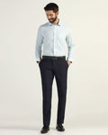 Slim Comfort B-95 Formal Navy Check Trouser - Windsor