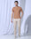 Slim Fit B-91 Casual Beige Textured Khakis - Kary