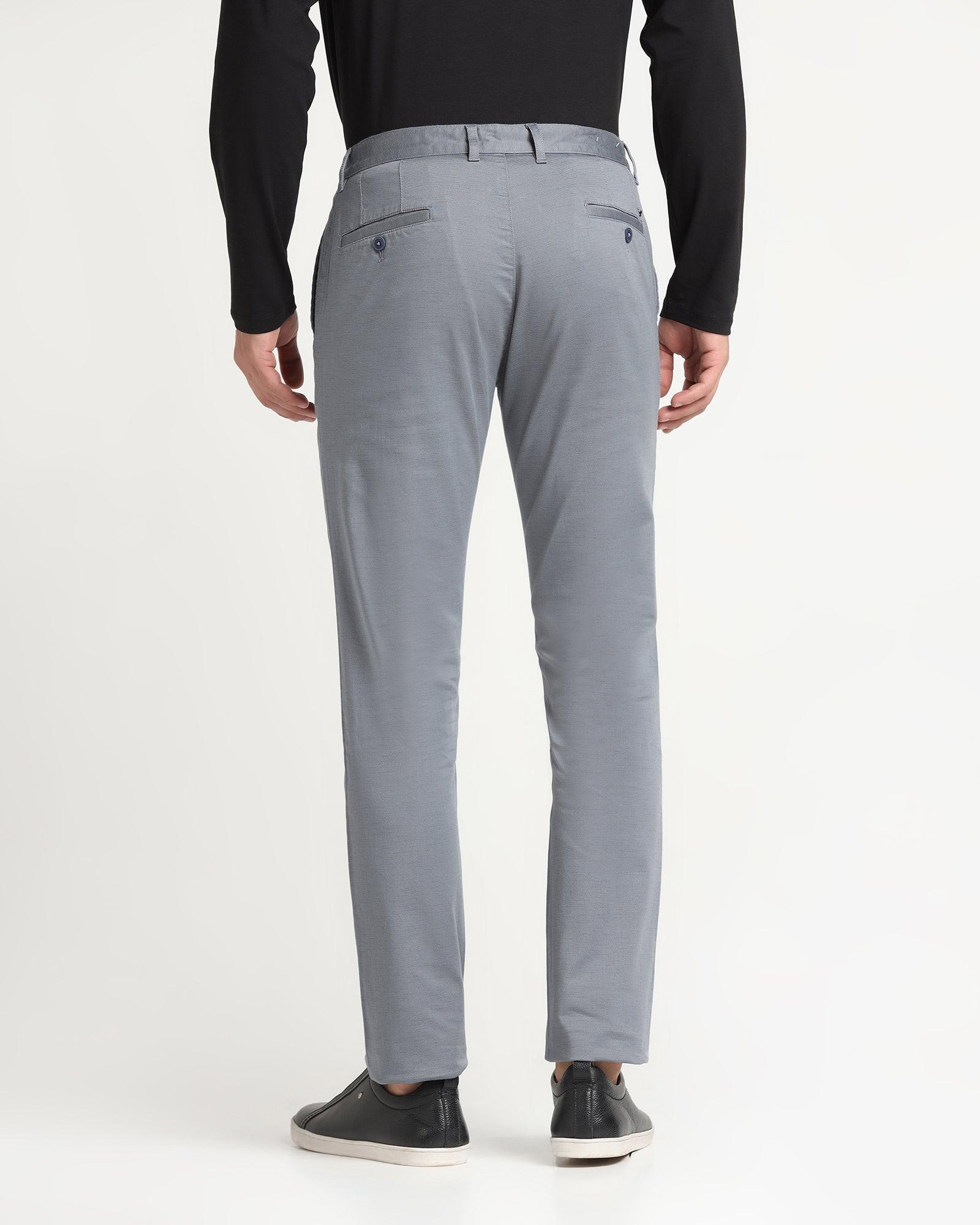 Slim Fit B-91 Casual Blue Printed Khakis - Reno - Blackberrys