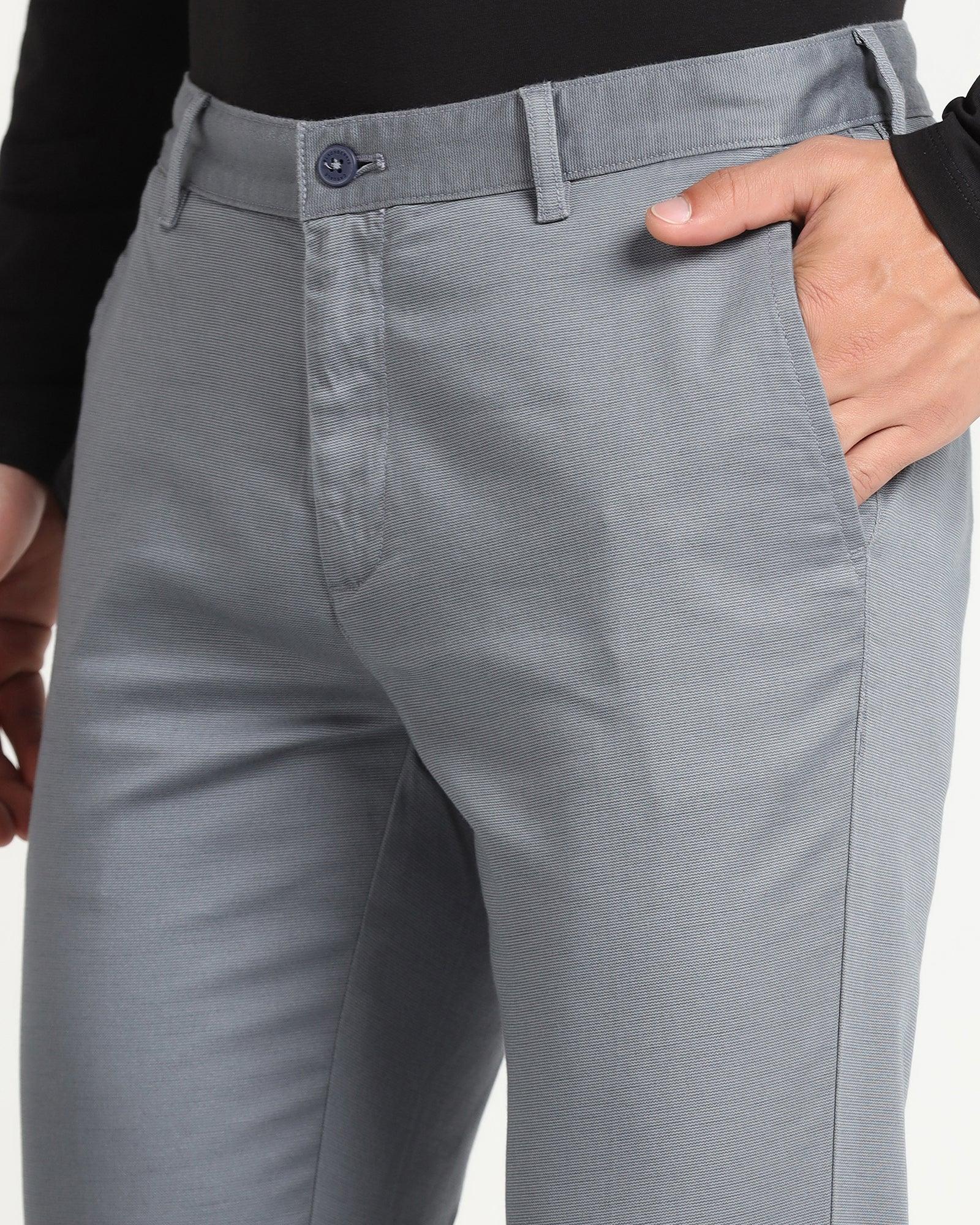 Slim Fit B-91 Casual Blue Printed Khakis - Reno - Blackberrys