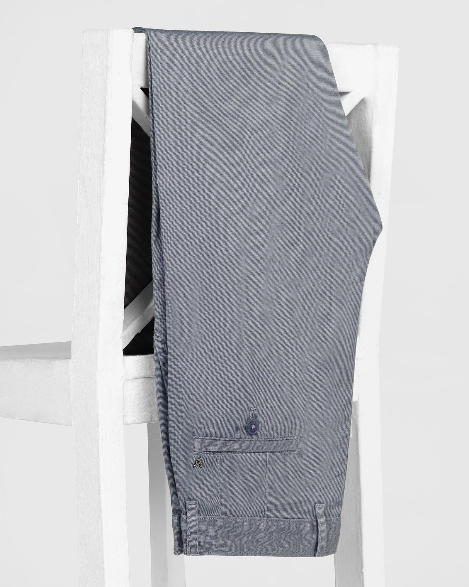 Slim Fit B-91 Casual Blue Printed Khakis - Reno - Blackberrys