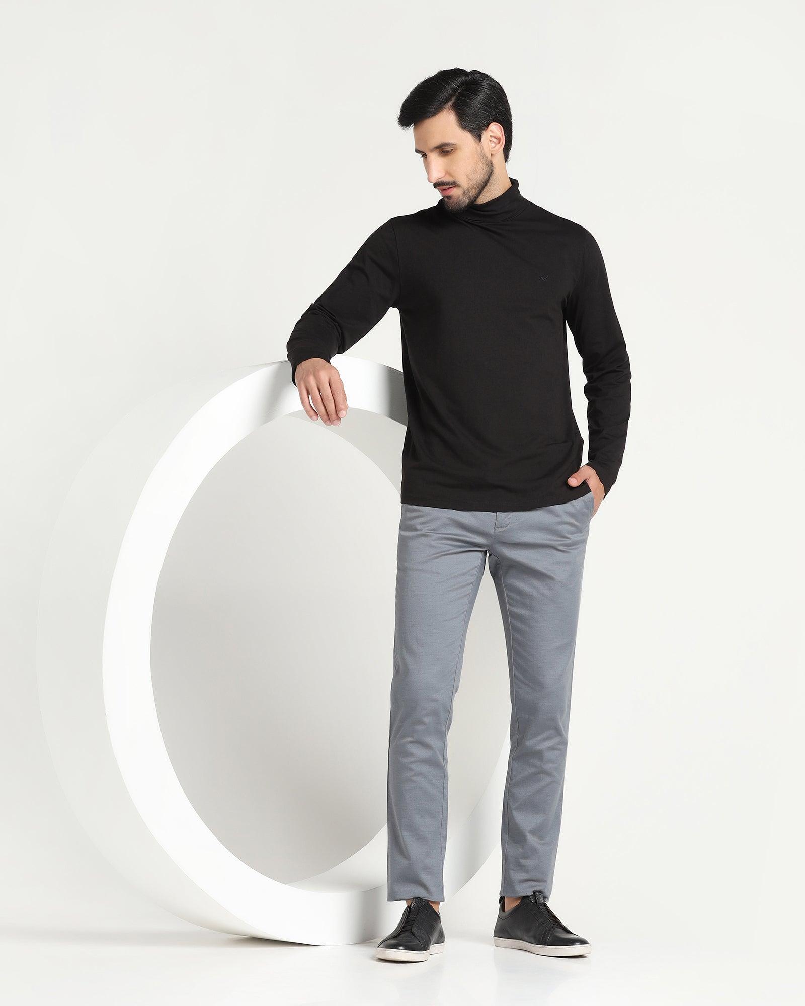 Slim Fit B-91 Casual Blue Printed Khakis - Reno - Blackberrys