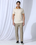 Slim Fit B-91 Casual Pistachio Solid Khakis - Victor