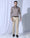 Slim Fit B-91 Formal Beige Textured Trouser - Otto